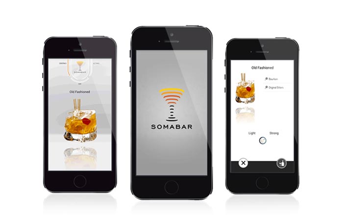Somabar robotic bartender app