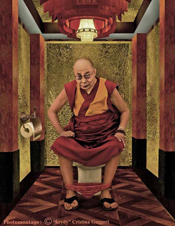 Dalai Lama in The Daily Duty by Cristina Guggeri