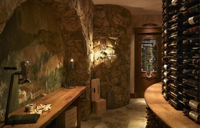 Log Cabin wine cellar