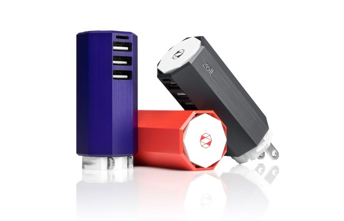 Zolt charger charging multiple gadgets