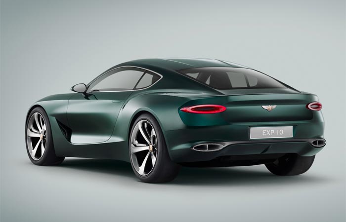 Rear side view of the Bentley EXP 10 Speed 6
