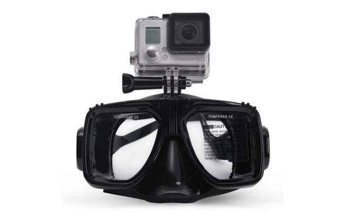 Diving Goggles with GoPro Mount mount