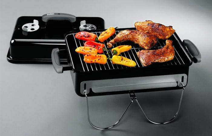 Weber Go-Anywhere Charcoal Grill materials