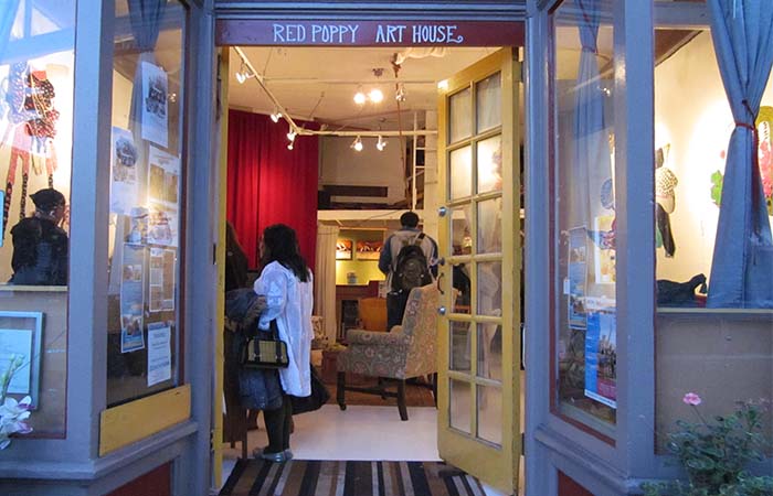 Entrance to Red Poppy Art House 
