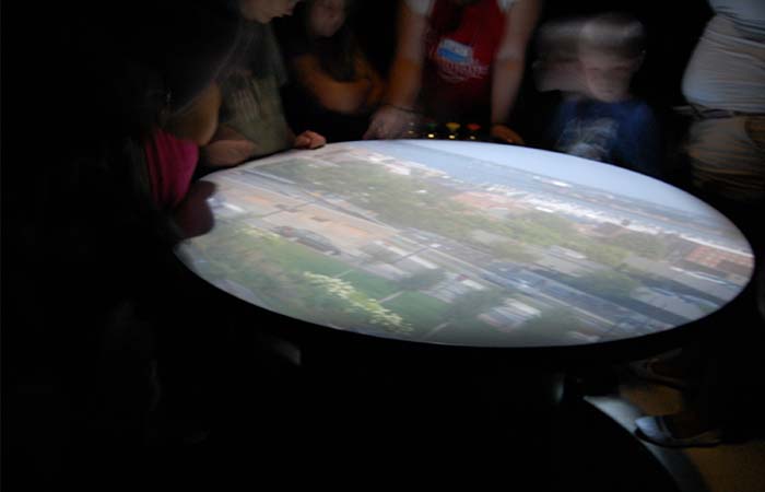 Inside Camera Obscura 360 degree view 