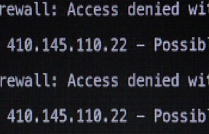 Access denied because of a DDoS attack