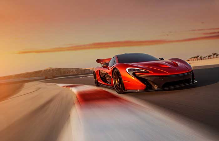 McLaren P1 in full speed