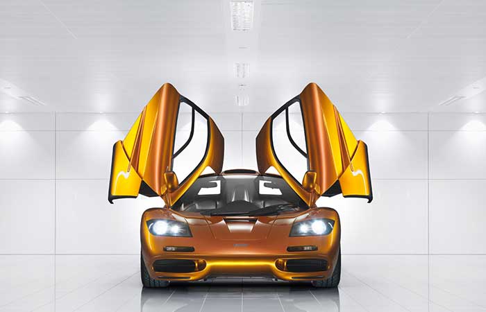 McLaren F1 with open doors