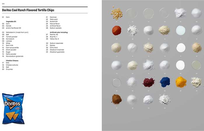 page from Ingredients A Visual Exploration of 75 Additives & 25 Food Products