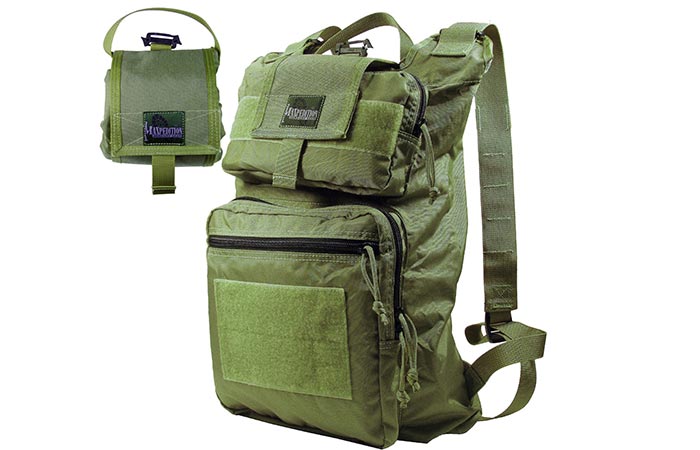 Maxpedition Foldable Backpack folded and not folded