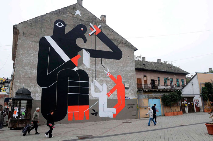 Novi Sad mural