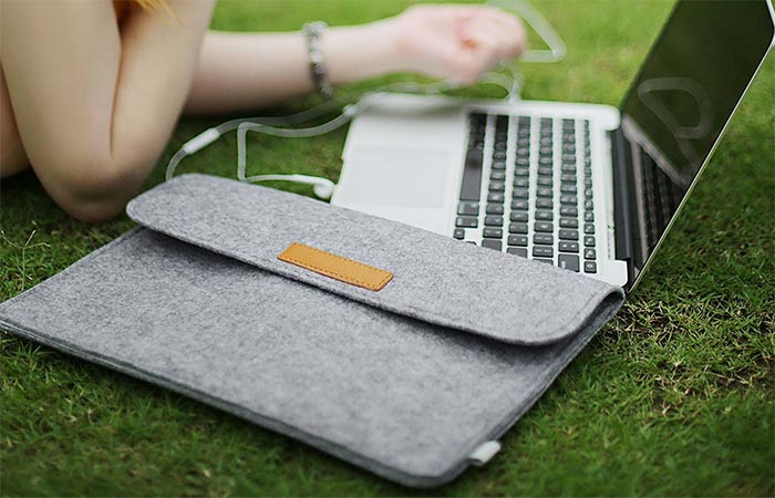 Inateck Sleeve Case Cover On The Grass