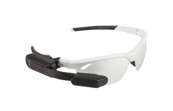 Garmin Varia Vision Attached To Sunglasses