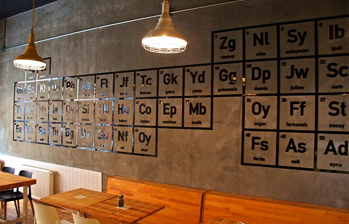 The interior of Breaking Bad-inspired coffee shop