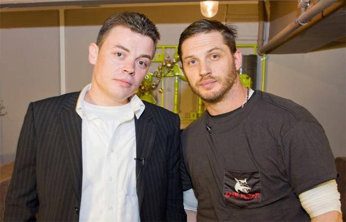 Tom Hardy with Kenny Ross