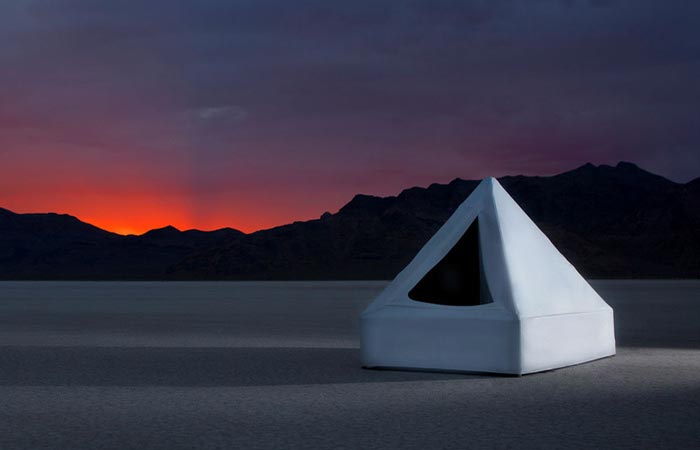 Zen Float Tent At Sunset