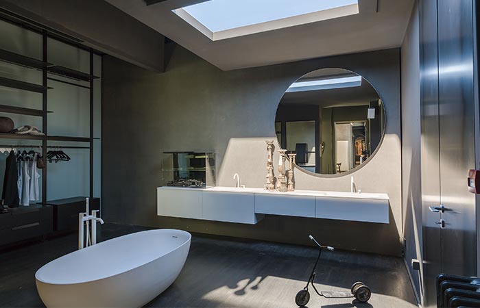 A Bathroom With Coelux Artificial Light