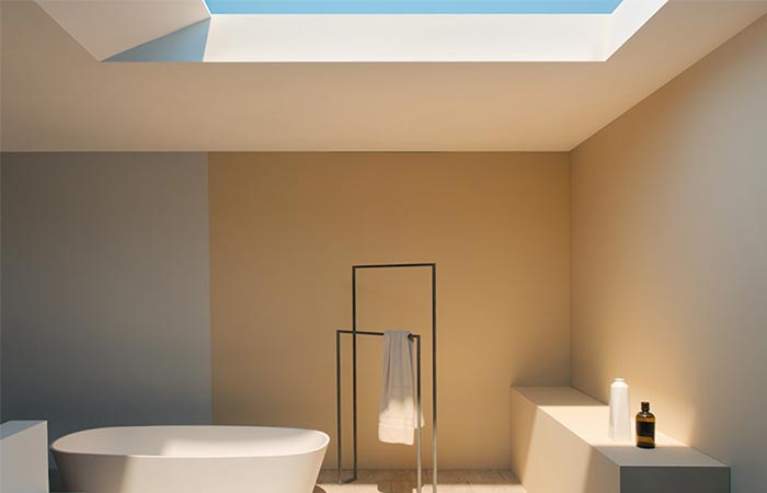 A Bathroom With Coelux Artificial Light