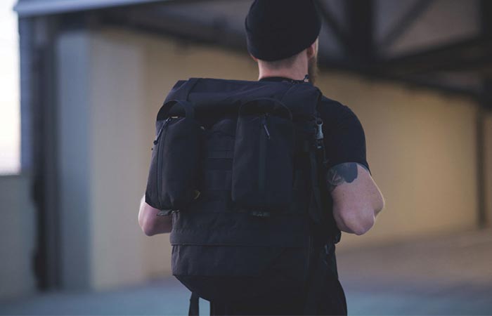 A Guy Wearing Recon Pack