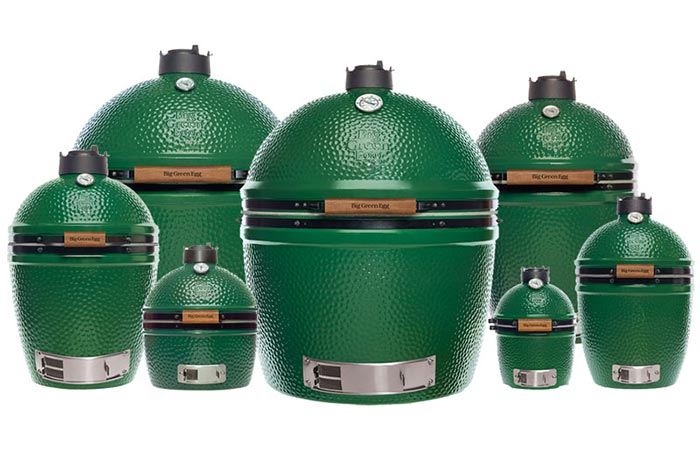 Seven Sizes Of Big Green Egg Grill