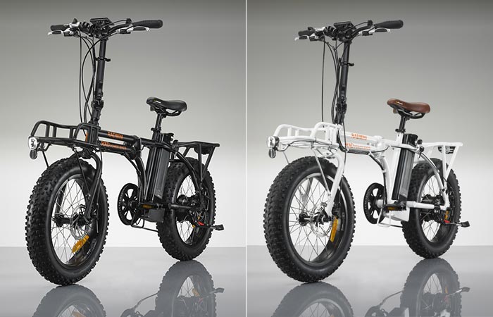 The Radmini Electric bicycle in two different colors