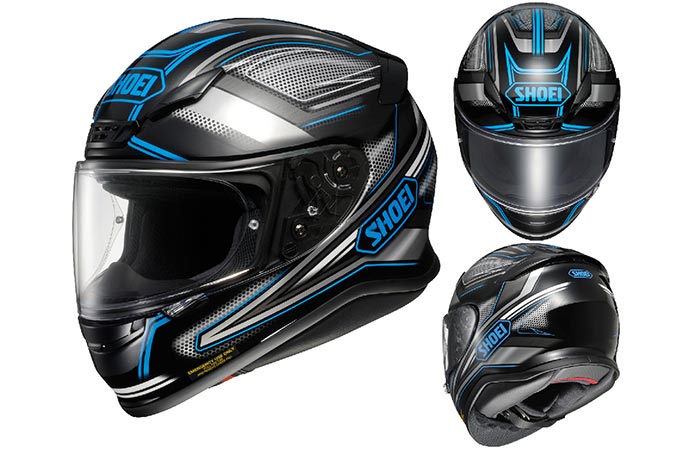 The Shoei RF-1200 Dominance helmet with white background