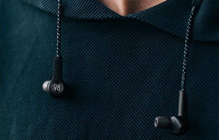 Bang & Olufsen Beoplay H5 Wireless In-Ear Headphones Around The Neck
