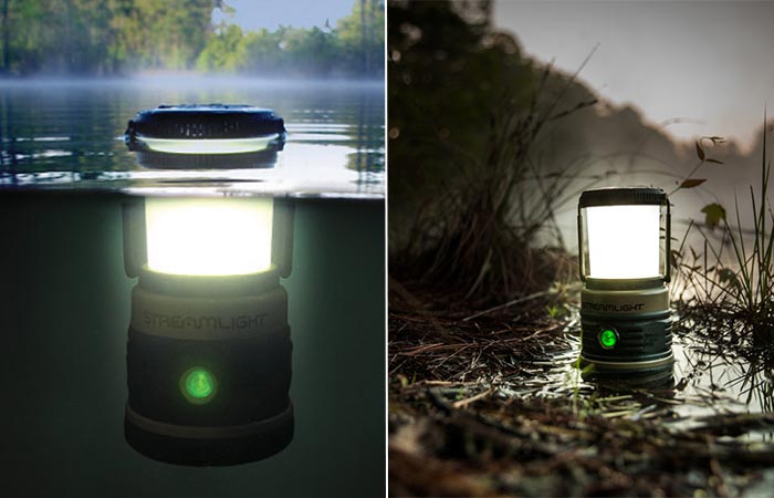 Streamlight Siege AA Lantern Under Water And On A Muddy Surface