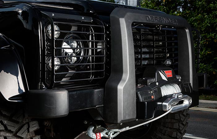 Land Rover Defender 90 Spectre Edition winch view