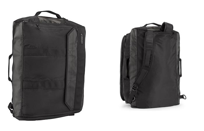 Front and Back view of the Timbuk2 Wingman Travel Backpack