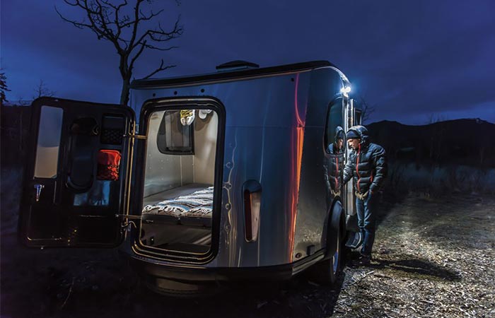 Airstream Basecamp By Night