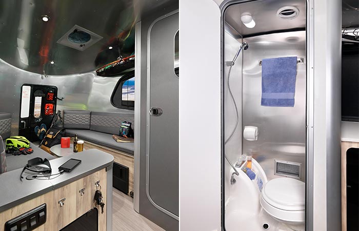 Interior And Toilet In Airstream Basecamp