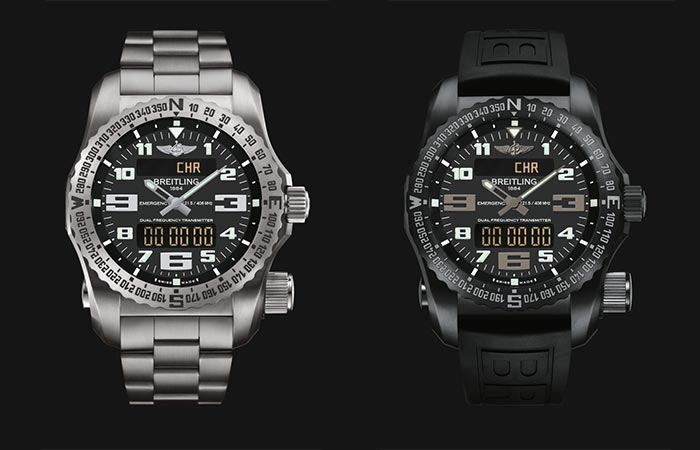 Two different versions in the Breitling Emergency Watch Collection