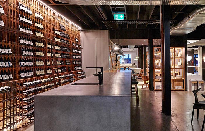 Living Edge Wine Library In A Restaurant