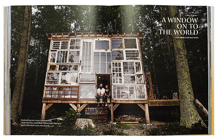A page from The Hinterland: Cabins, Love Shacks And Other Hide-Outs