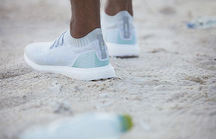 a shoe made from recycled plastic ocean waste