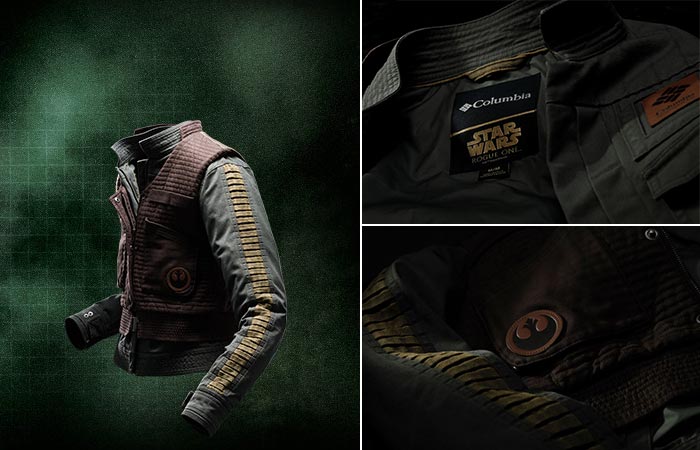 Columbia X Star Wars Jyn Erso jacket and vest