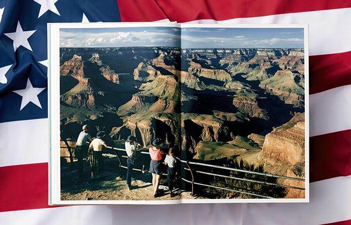 a page from the National Geographic photo book showing a canyon