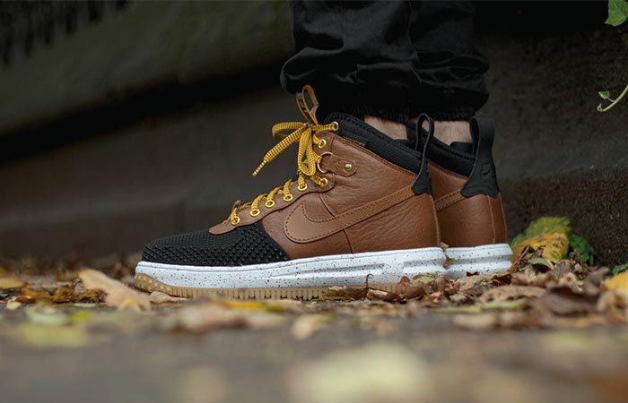a pair of Nike Lunar Force 1 Duckboots