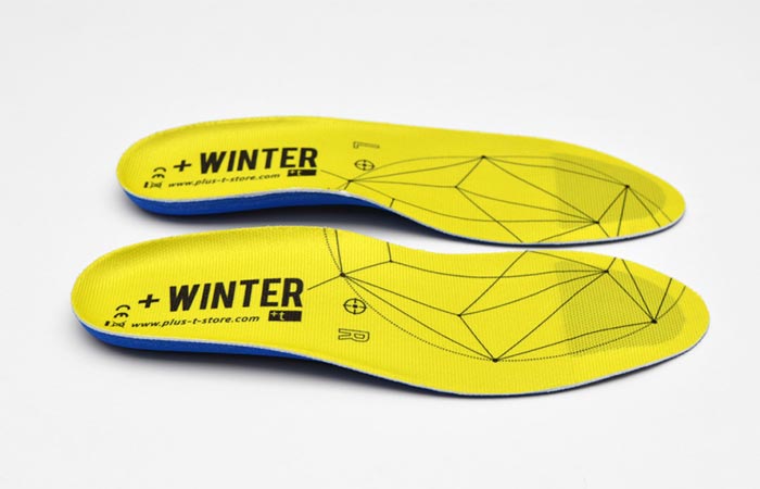 A Pair Of Yellow +Winter Heated Insoles