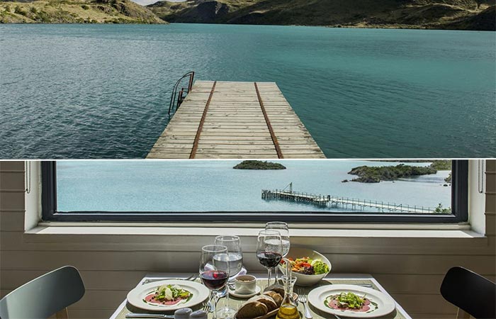 A view from the Explora Patagonia Hotel