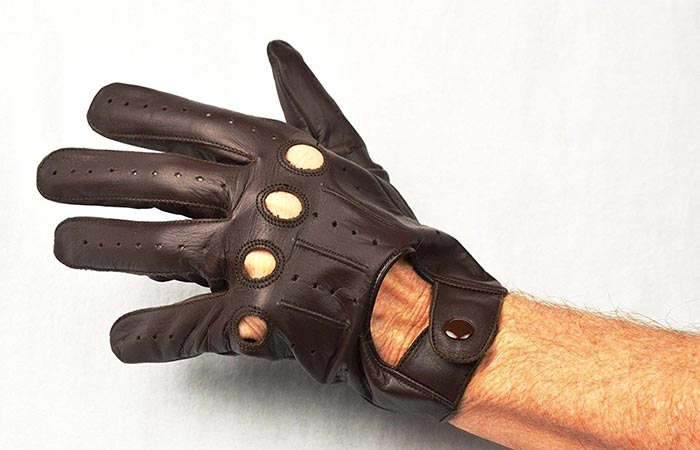 Genuine Leather Driving Gloves by RealRider