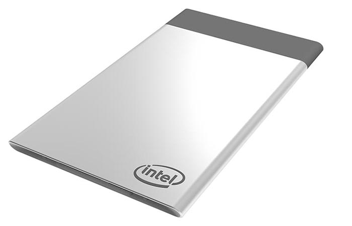 Intel Compute Card with white background