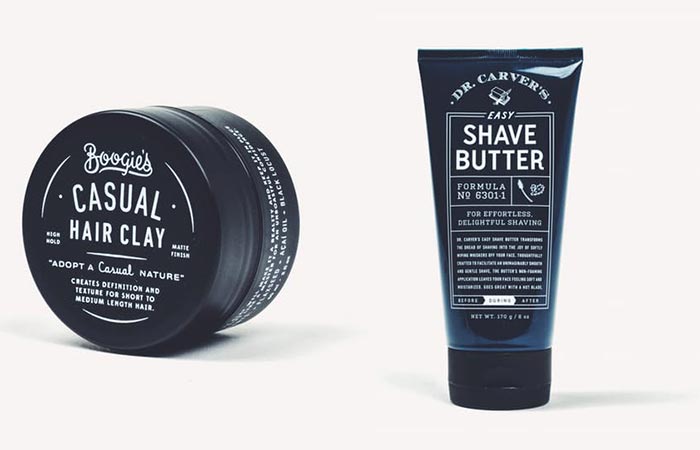 Dollar Shave Club hair clay and shave butter