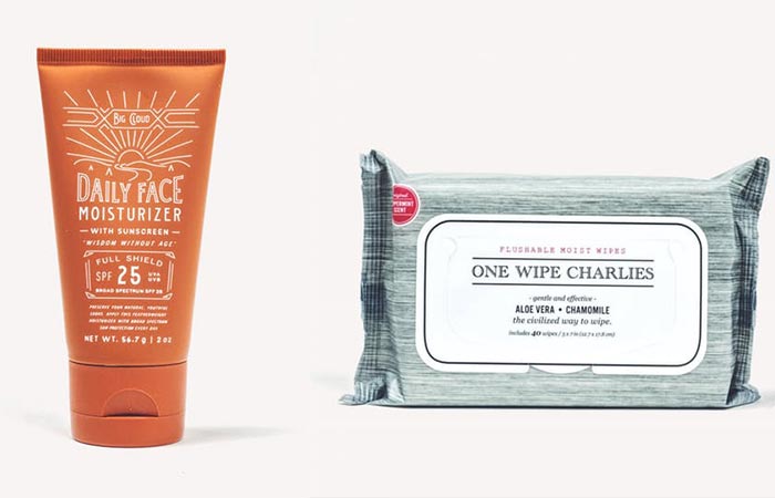 Dollar Shave Club face moisturizes and wipe