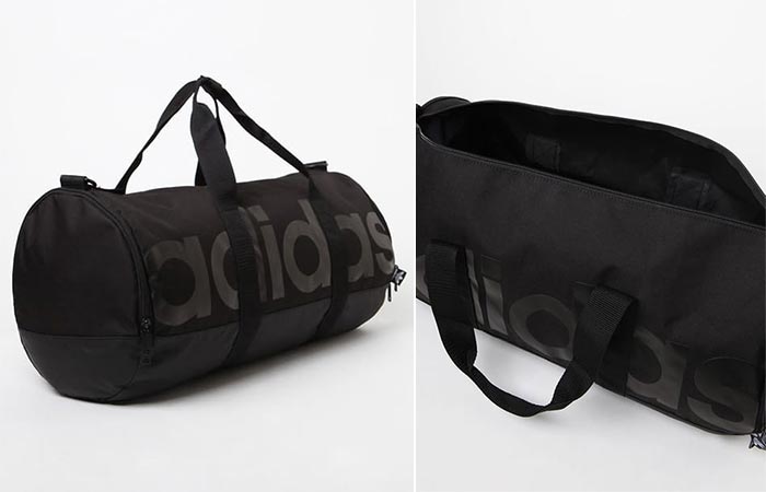Open and closed view of the Adidas Santiago Roll Duffel Bag