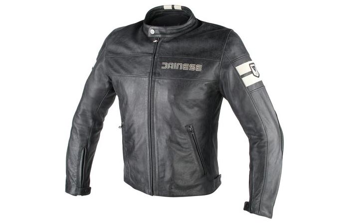 Front view of the Dainese HF D1 Leather Jacket