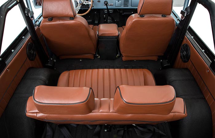 Ford Bronco interior top view