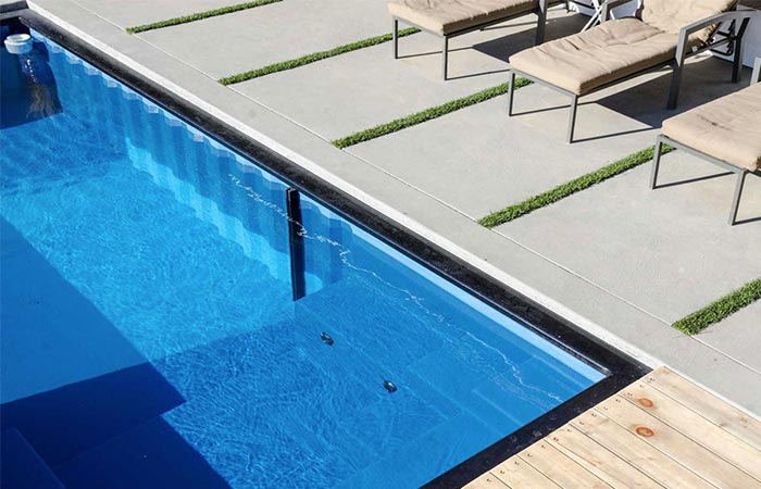 a view of a modular pool