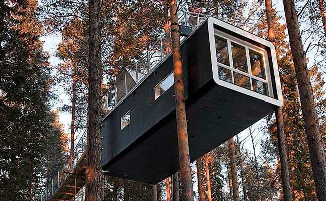 Treehotel Sweden Cabin Exterior